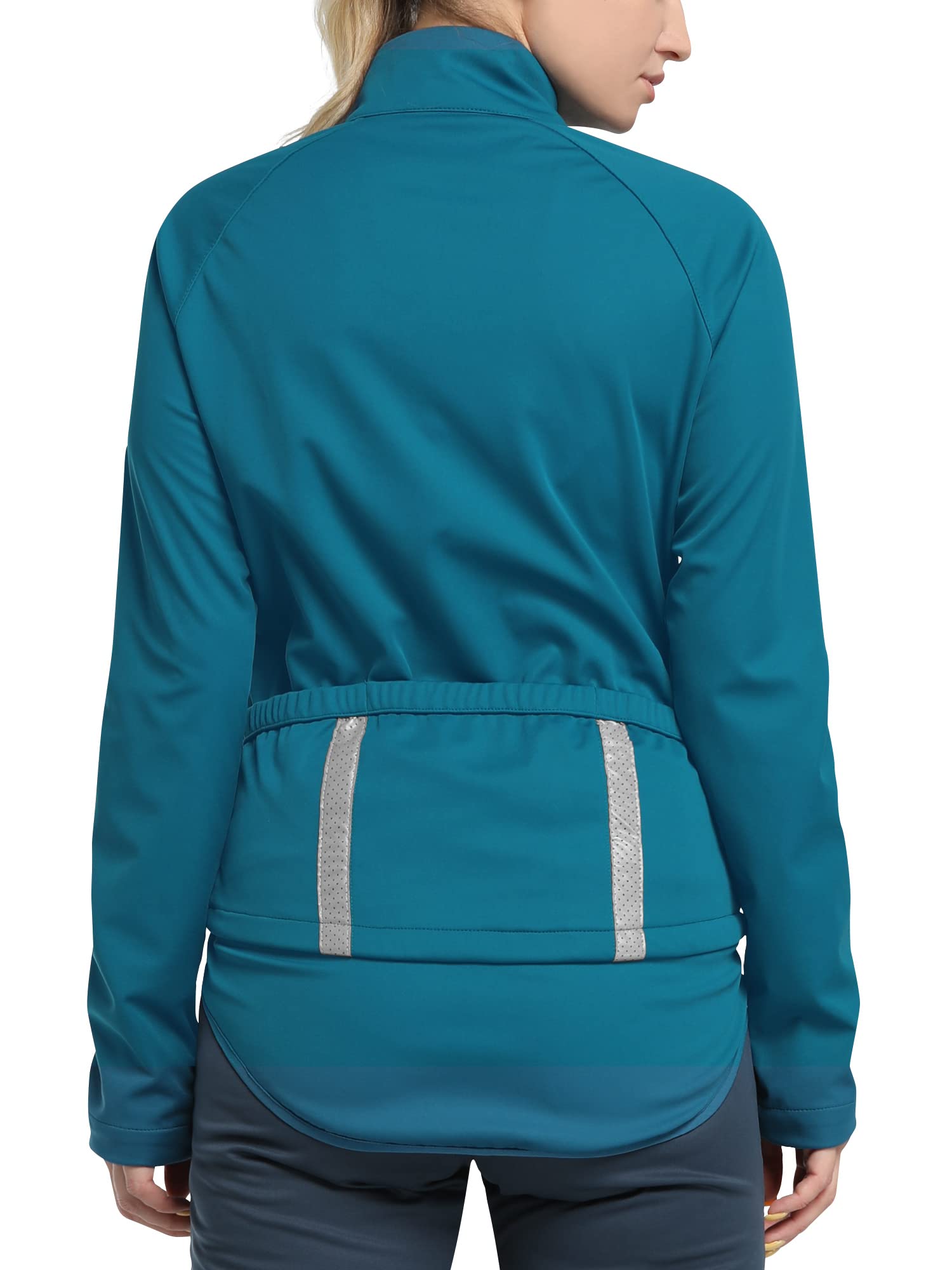 33,000ft Chaquetas de ciclismo para mujer, chaquetas cortavientos e impermeables con tiras reflectantes y mangas desmontables para ciclismo, running, senderismo y montañismo