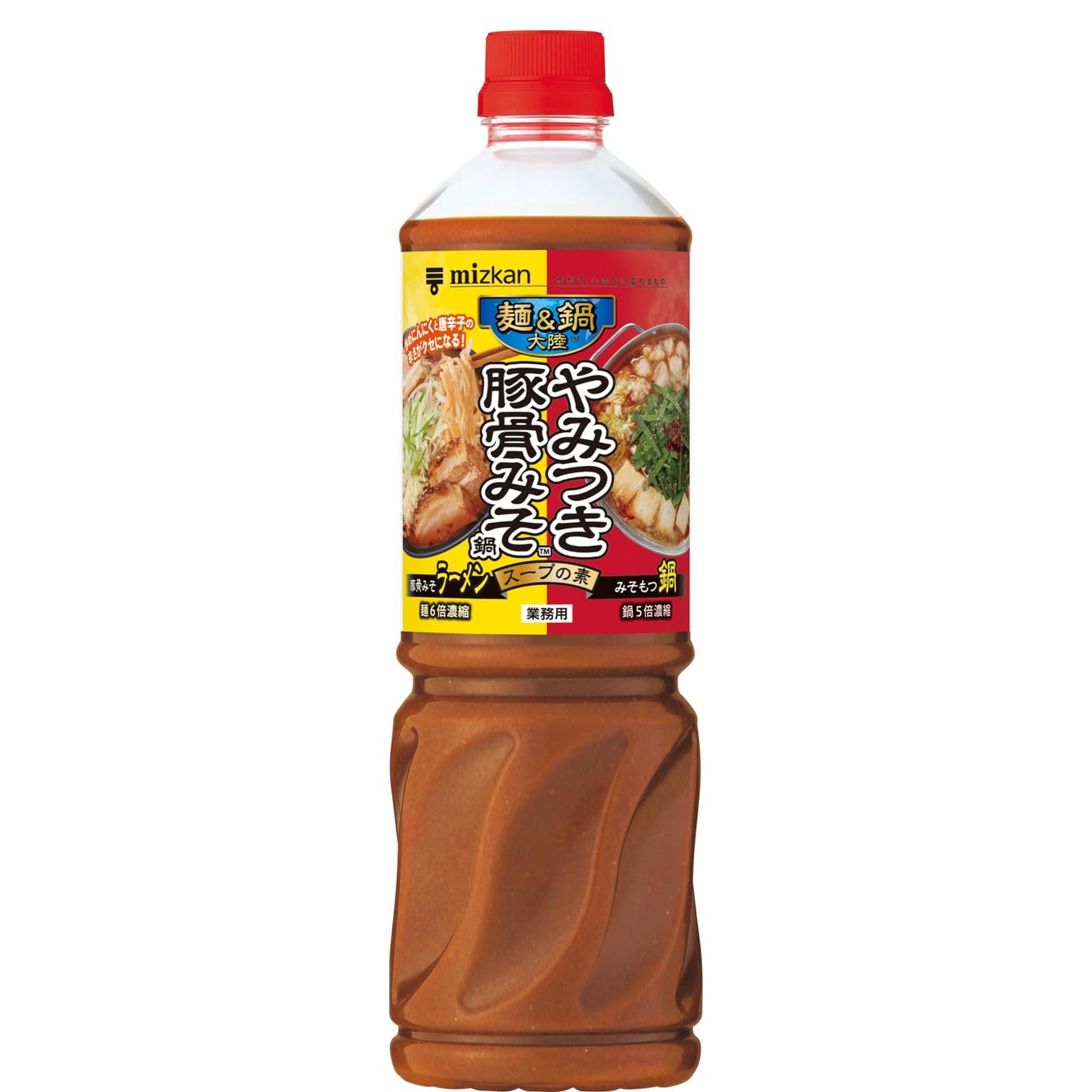 ミツカン 麺＆鍋大陸 やみつき豚骨みそ鍋スープの素 鍋の素 1100g