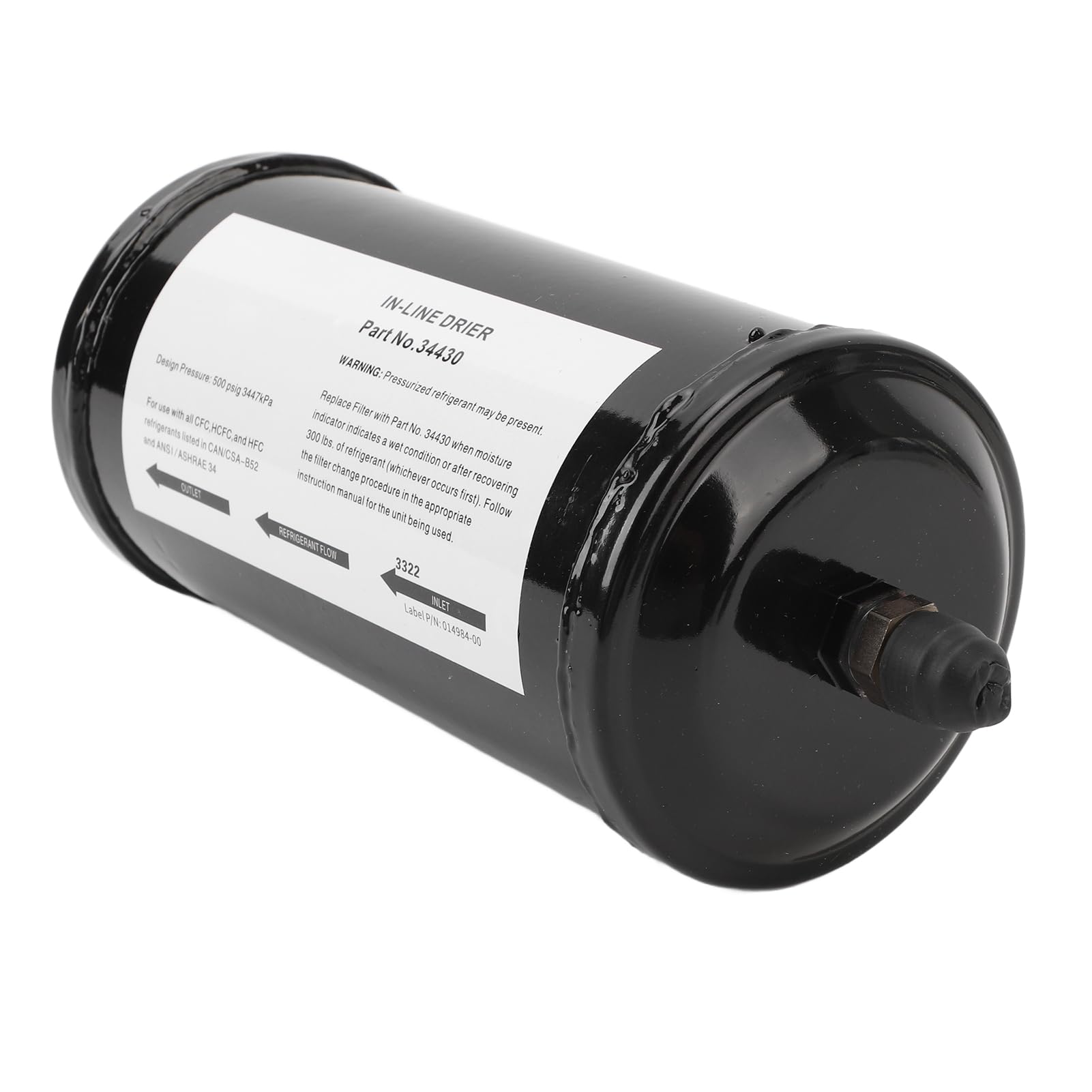 Filtro de reciclaje AC Drier 34430 Reemplazo del filtro de refrigerante rápido para 17700A 34450 34700 AC375 AC375A AC375C 34134Z, N.º 711