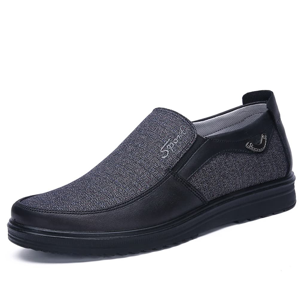 AngryMonkey Mens Slip On Loafer Plantar Fasciitis with Arch Support Dimleen Orthopedic Boat Shoes Pain Relief Cloth Shoes Large Sizes15