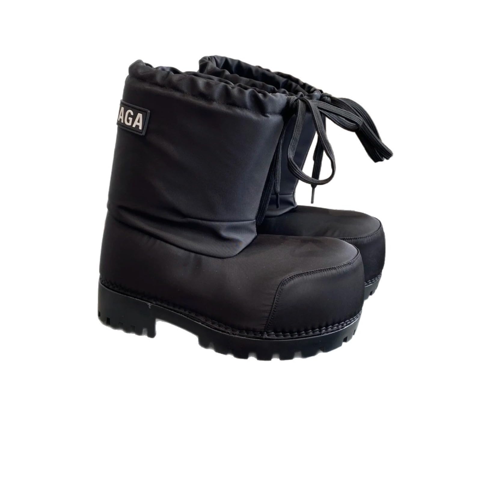 Womens Chunky Platform Snow Boots Water-Resistant Slip-On Winter Booties Cozy Faux Fur Lined Casual Shoes