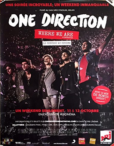 Affiche One Direction Where We Are 120X160 cm idee cadeau poster geant