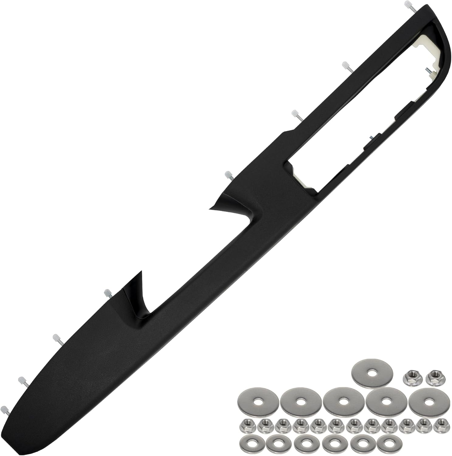 Front Interior Door Armrest Replacement Kit Fits Driver Side 2010-2014 Chevy Silverado, Tahoe, Suburban, Avalanche & GMC Sierra, Yukon - GM# 84127280 - Black