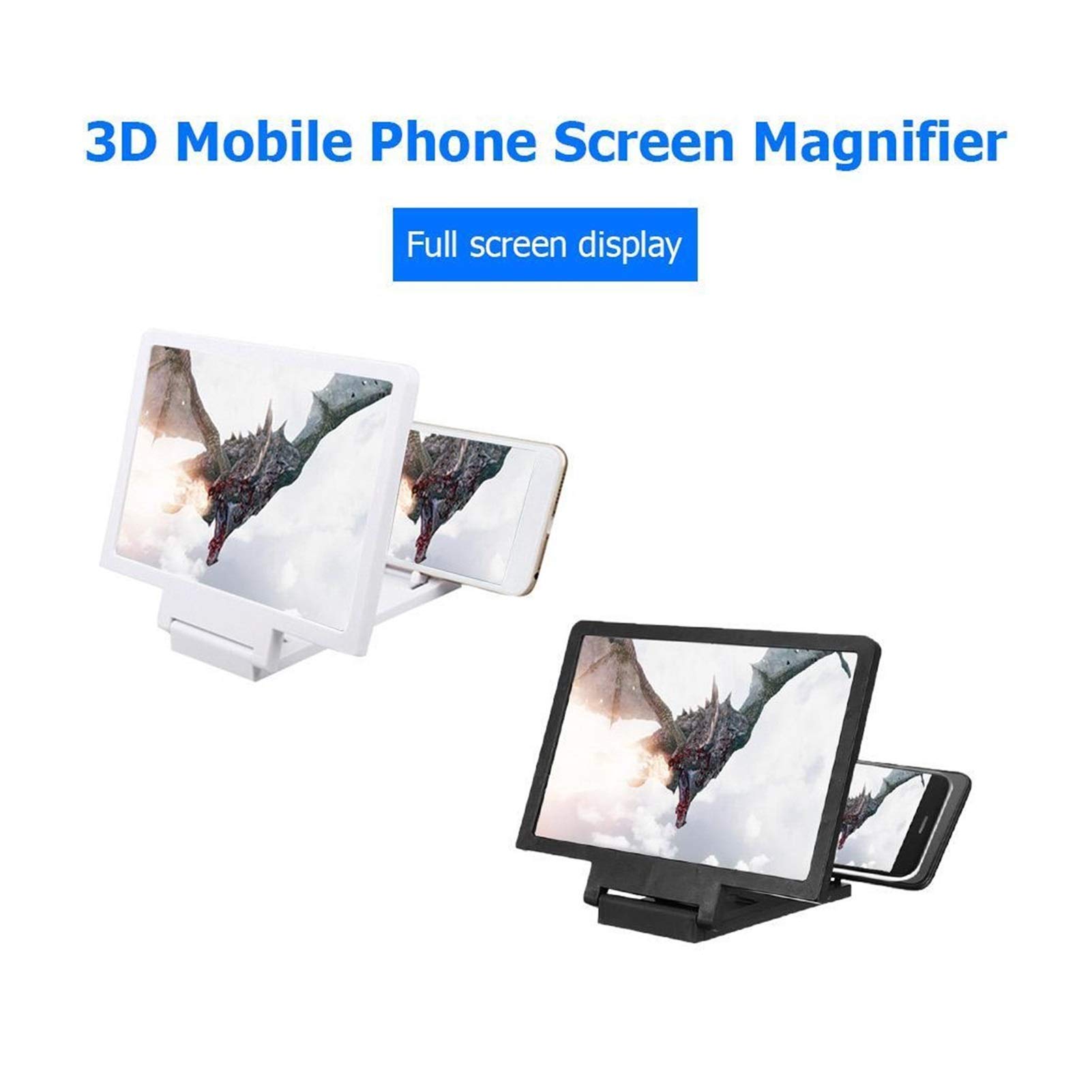 3D Mobile HD składany 5,5-calowy wzmacniacz uchwytu szkło powiększające do filmów Oglądaj filmy na urządzeniach mobilnych