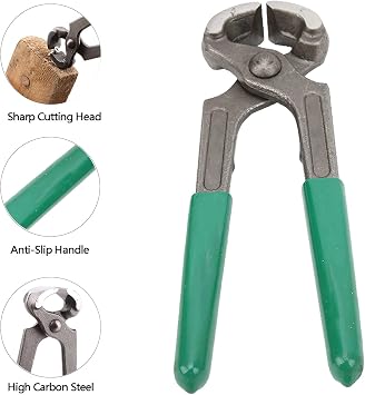 Carpenter's Pincers, 201mm End Cutting Pliers, Top Cutting Pliers Heavy Duty Nail Puller Tool with Comfort Grips,48pieces