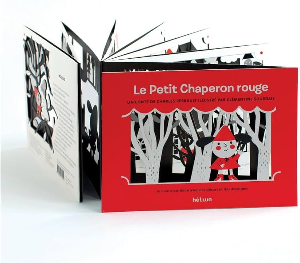 Le Petit Chaperon rouge: Un livre accordéon avec des décors et des découpes