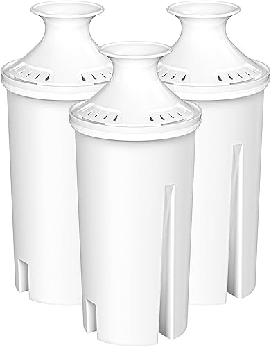 Miniatura 2 de Fil-fresh Filtro de agua de repuesto estándar para jarras y dispensadores Brita, reduce el sabor y el olor del cloro, certificado NSF, paquete de 3