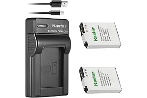 Kastar Battery (X2) & Slim USB Charger for Nik EN-EL12, ENEL12, MH-65...