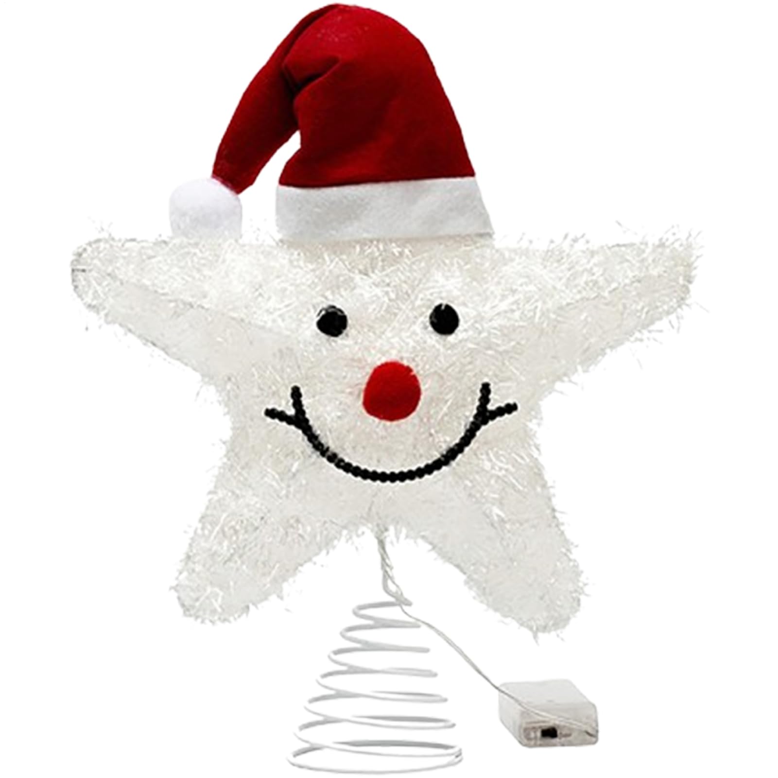 Estrella luminosa para árbol de Navidad y mesas de comedor con luces a pilas
