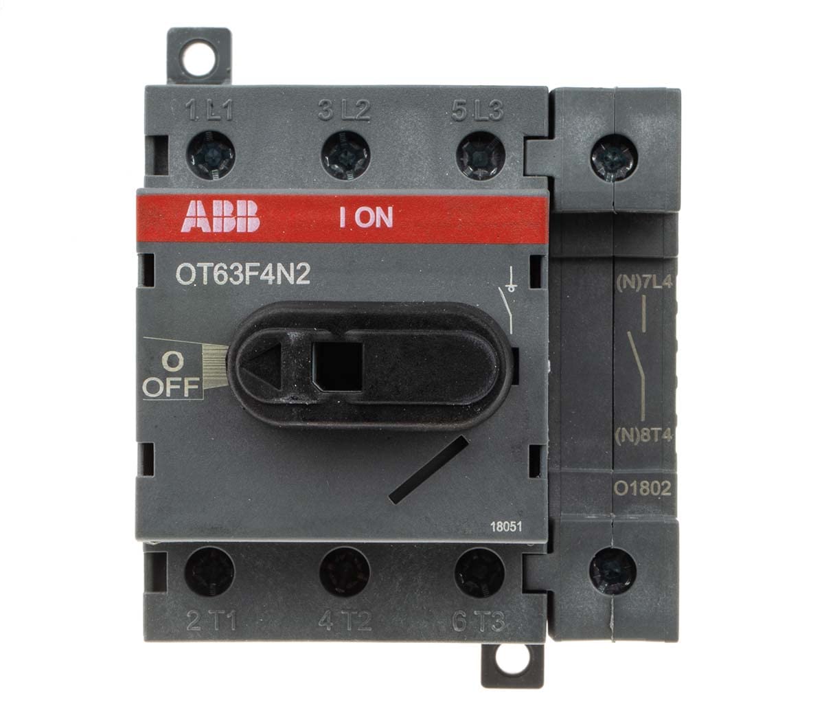 Abb-entrelec OT63F4N2 4-Pole 63A 63/45A/A Sectionable Switch