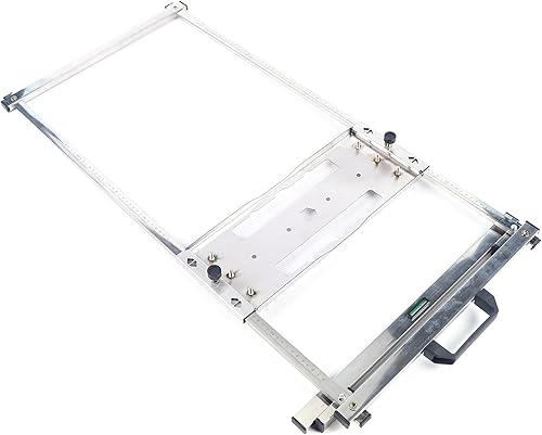 CNCEST - Sierra circular eléctrica para carpintería, tabla de cortar de acero multifunción, guía de bordes, marco de posicionamiento, kit de sierra