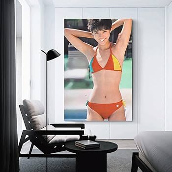 Amazon.co.jp: 早見優写真水着セクシー壁飾りポスター キャンバス