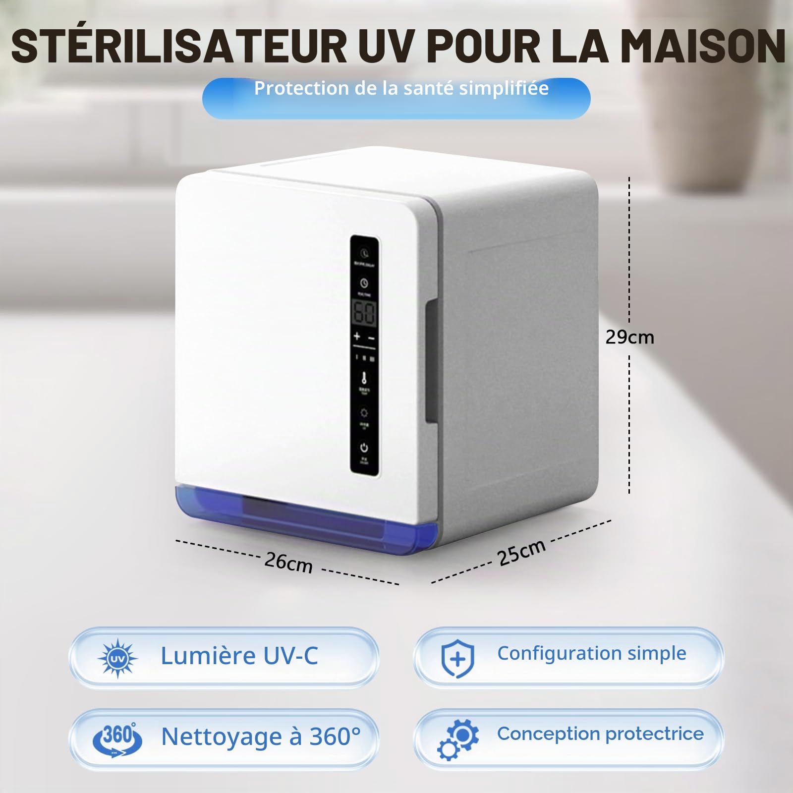 Chauffe-serviettes, 8 l serviette chaude Cabinet de stérilisateur, vapeur pour serviettes avec clip de serviette plus chaud, chauffe-serviettes électrique chauffage rapide à 80 ℃ armoire à serviettes