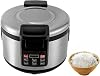 Commercial Rice Warmer, 19L20qt Stainless Steel Electric Rice Warmer Soup, Porridge Warmer 360 ° Heating Adjustable Temperature for Restaurant, Weddings, Christmas Parties