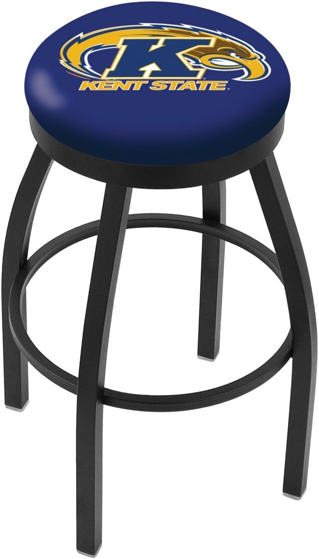 HBS L8B2B Kent State 25" Swivel Counter Stool with Black Wrinkle Finish