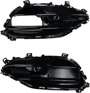 DUQYDM Front Fartuch Spoiler, dla Mercedes Benz A45 AMG Failift Wlot Wlotu Light Light Grill Grill Cover Air Vent Ramki