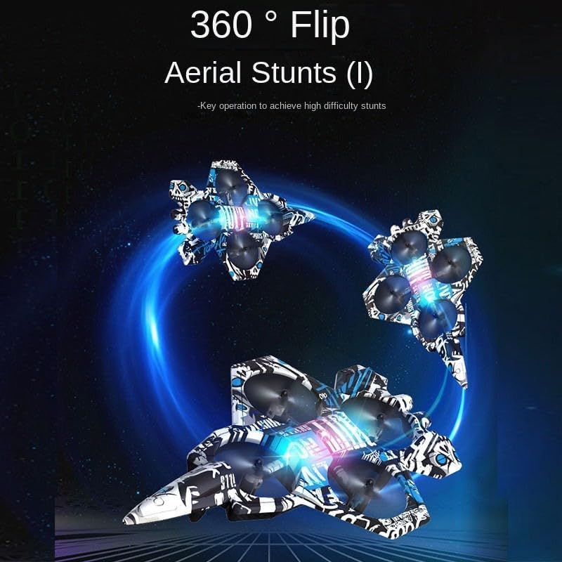 Image of Amitasha Remote Control Airplane for Kids, RC Glider Plane with Light Foam Aeroplane Fighter Jet for Kids Adults 6-16, 360 Flip, Stunt Roll, Drone Airplane Toy Gifts for Kids Boys