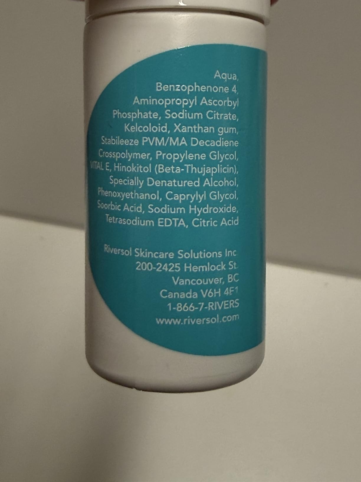 Riversol Rosacea Treatment for Face | Anti-Redness Serum for Sensitive Skin | Calming Redness Relief | Vitamin C & E | Anti-Aging Formula | Fragrance Free | Dermatologist Developed | Made in Canada