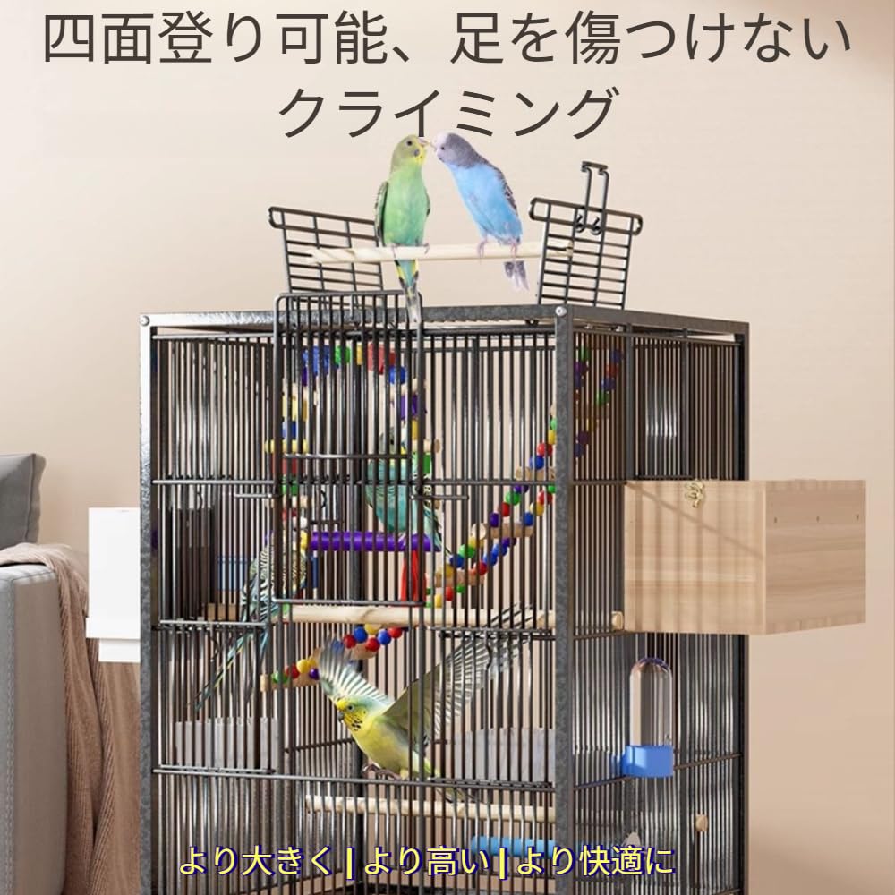 Amazon | Zekono鳥ケージ 鳥かご 大型インコ ケージ ステンレス鋼の