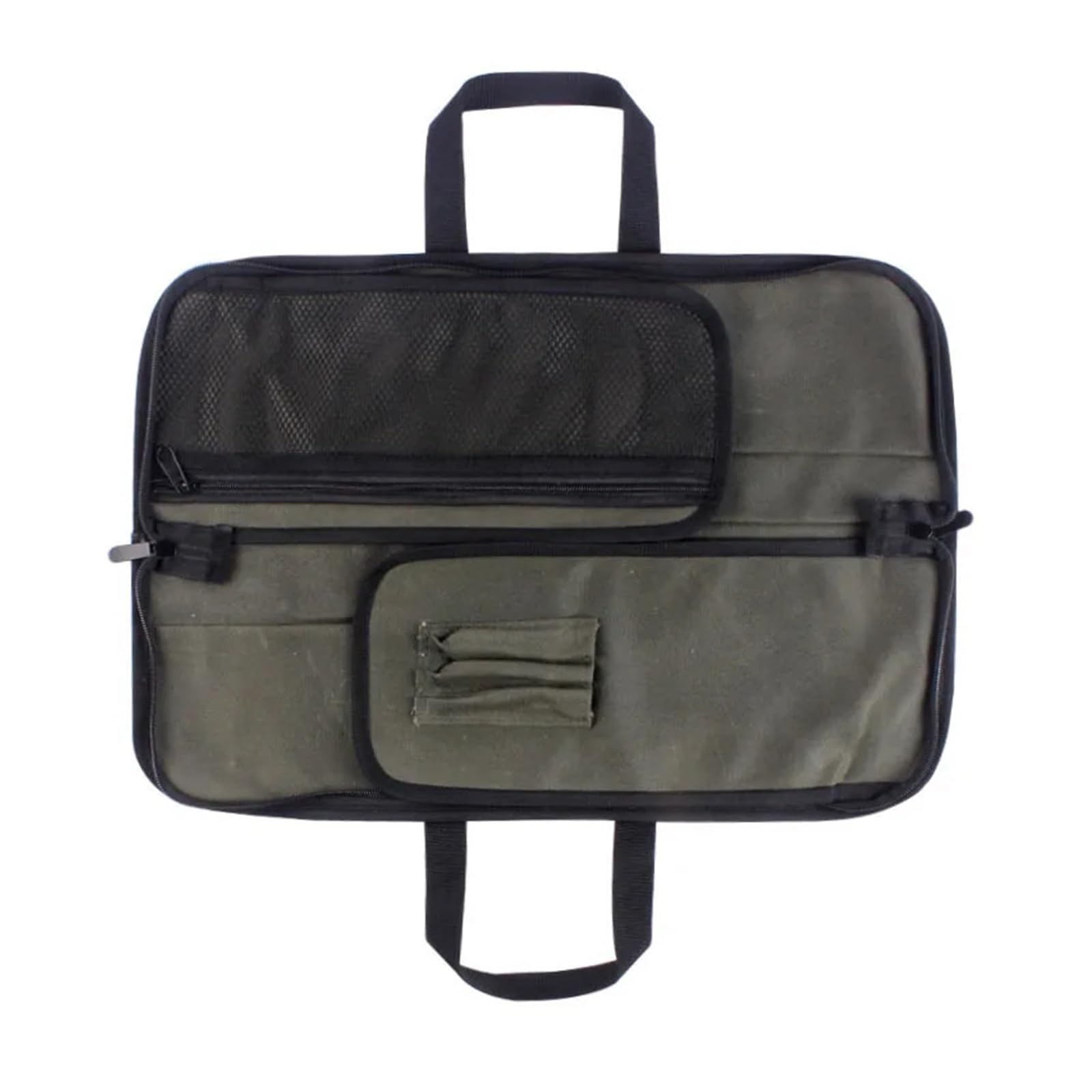Besteckrolle Professionelle Messertasche mit 4 Fächern und Geschirrtasche, ideal for Picknicks, Koch- Küchenmesser, Aufbewahrung Tragetasche