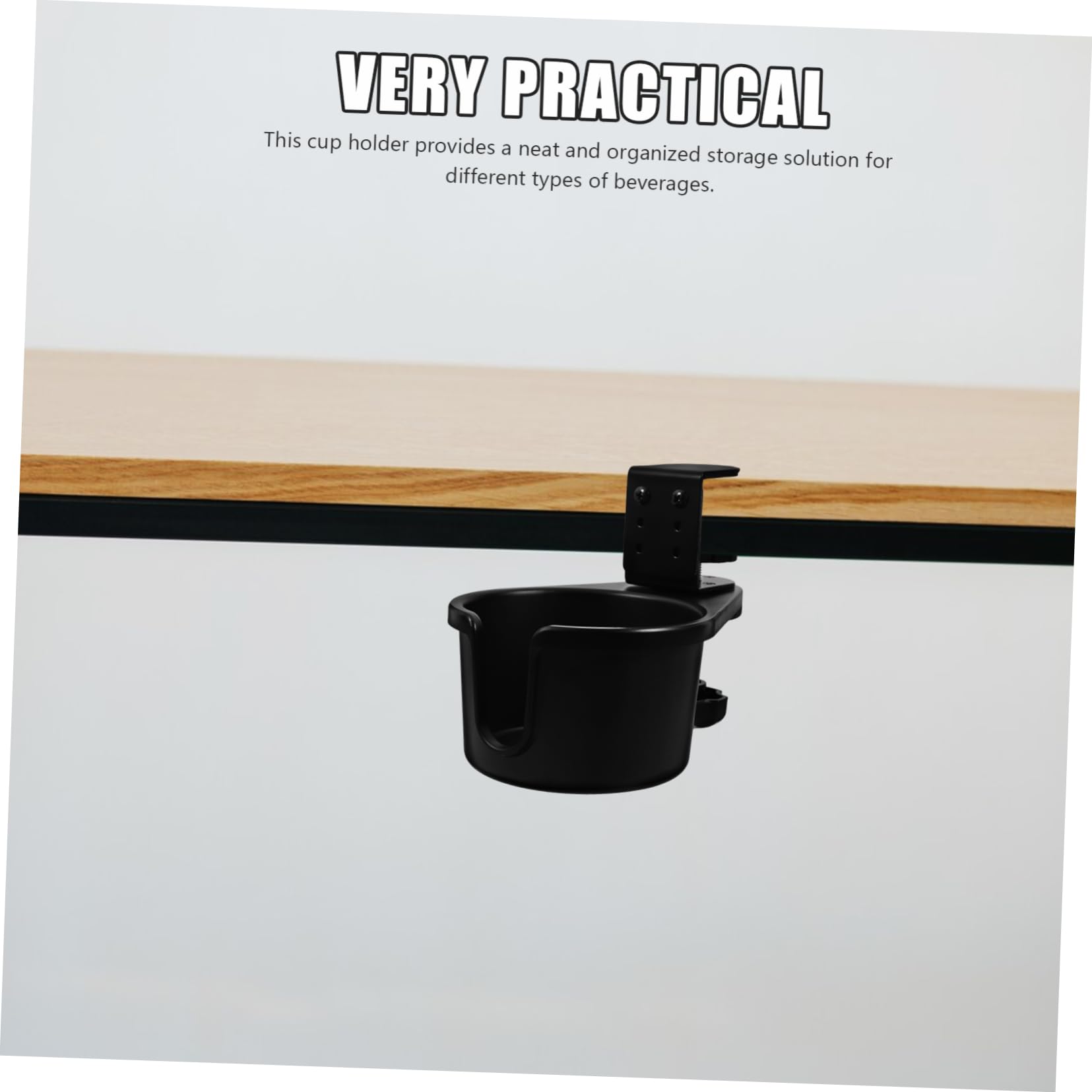 ULTECHNOVO Soporte De Taza De Escritorio Clip Giratorio Para Pc Gaming y Oficina Compatible Varios De Tazas Instalación Fácil y Segura
