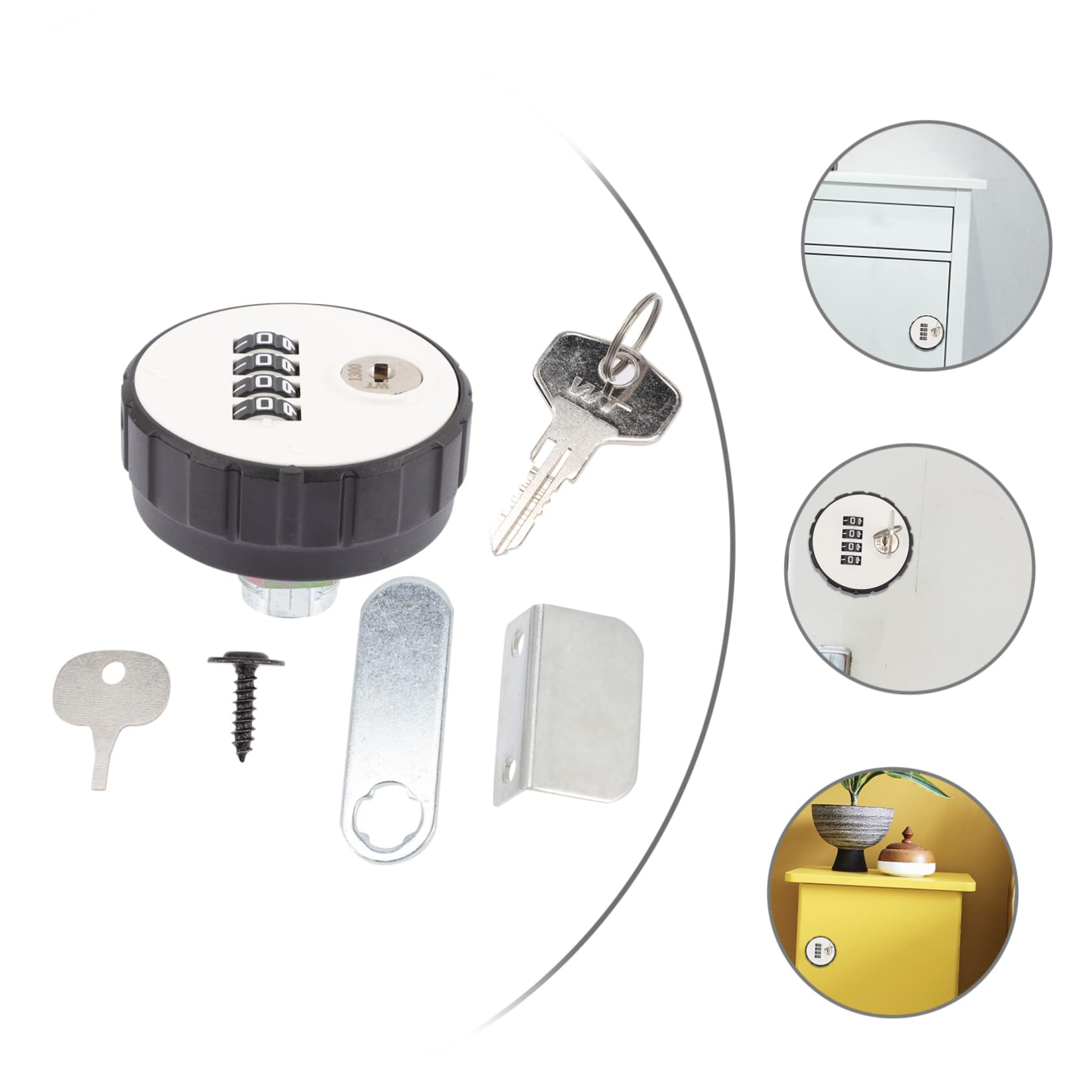 2piezas Cerradura De Combinación Mecánica De Zinc Para Armarios De Gimnasio Bloqueo Seguro y Portátil Para Taquillas y Muebles Protección Contra