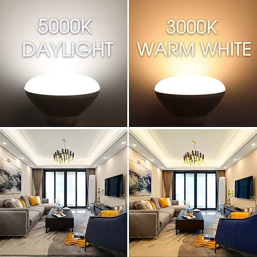 Miniatura 6 de Energetic BR30 - Luces LED de inundación para interiores, luz diurna 5000K, bombillas empotrables de 65 W, regulables, 750 lm, Energy Star y CRI 90,