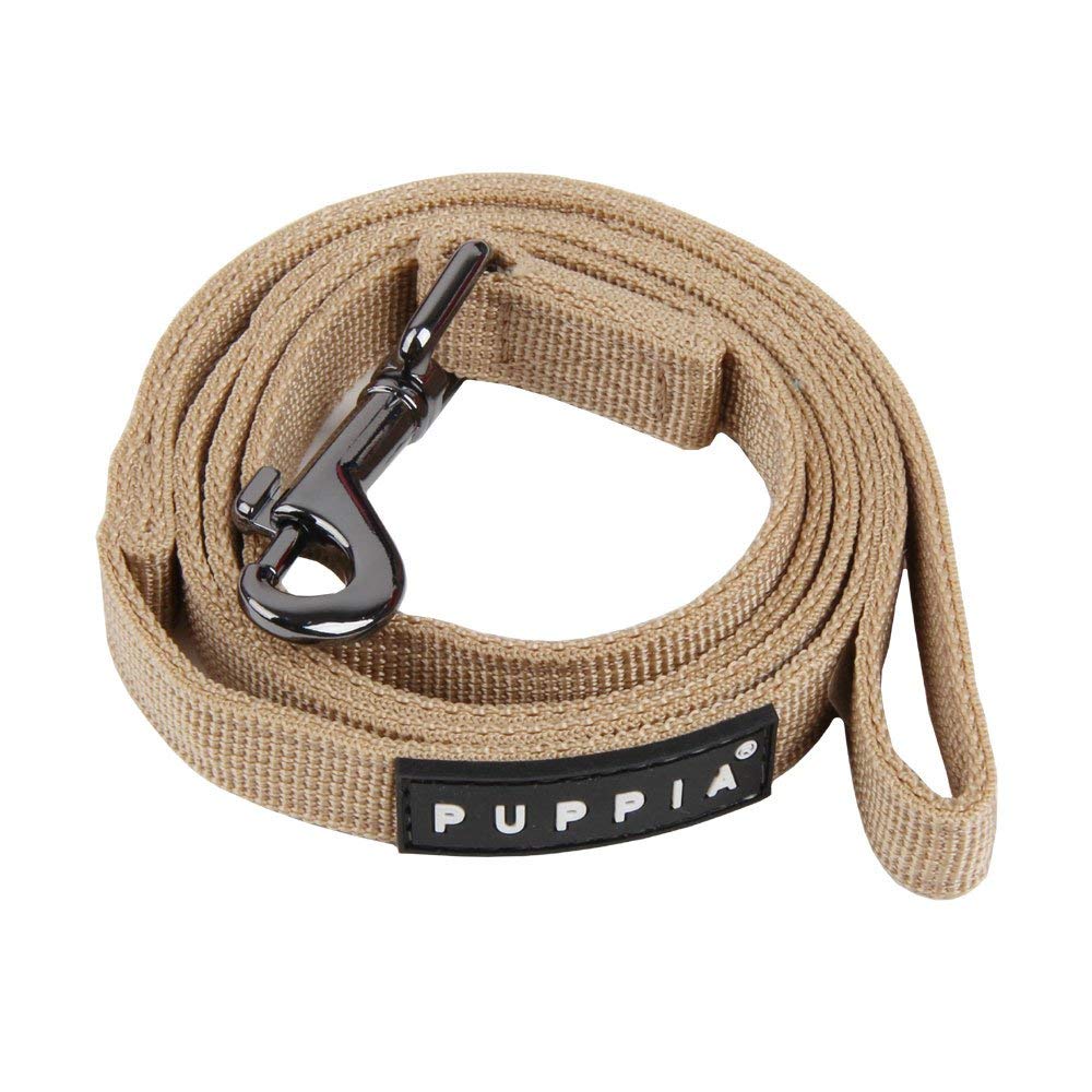 Authentic Puppia Two Tone Lead, Beige, Small