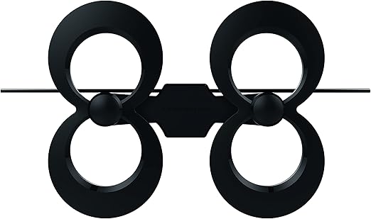 Antennas Direct ClearStream MAX-V PRO Indoor Outdoor TV Antenna, UHF VHF, Multi-Directional, 70+ Mile Range, 4K 8K UHD, NEXTGEN TV – w/Wall Bracket