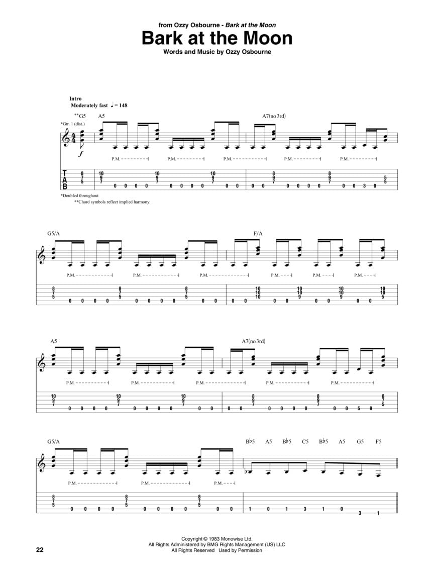Mammoth Metal Guitar Tab Anthology: The World's Loudest Songbook Featuring 45 Headbanging Songs!