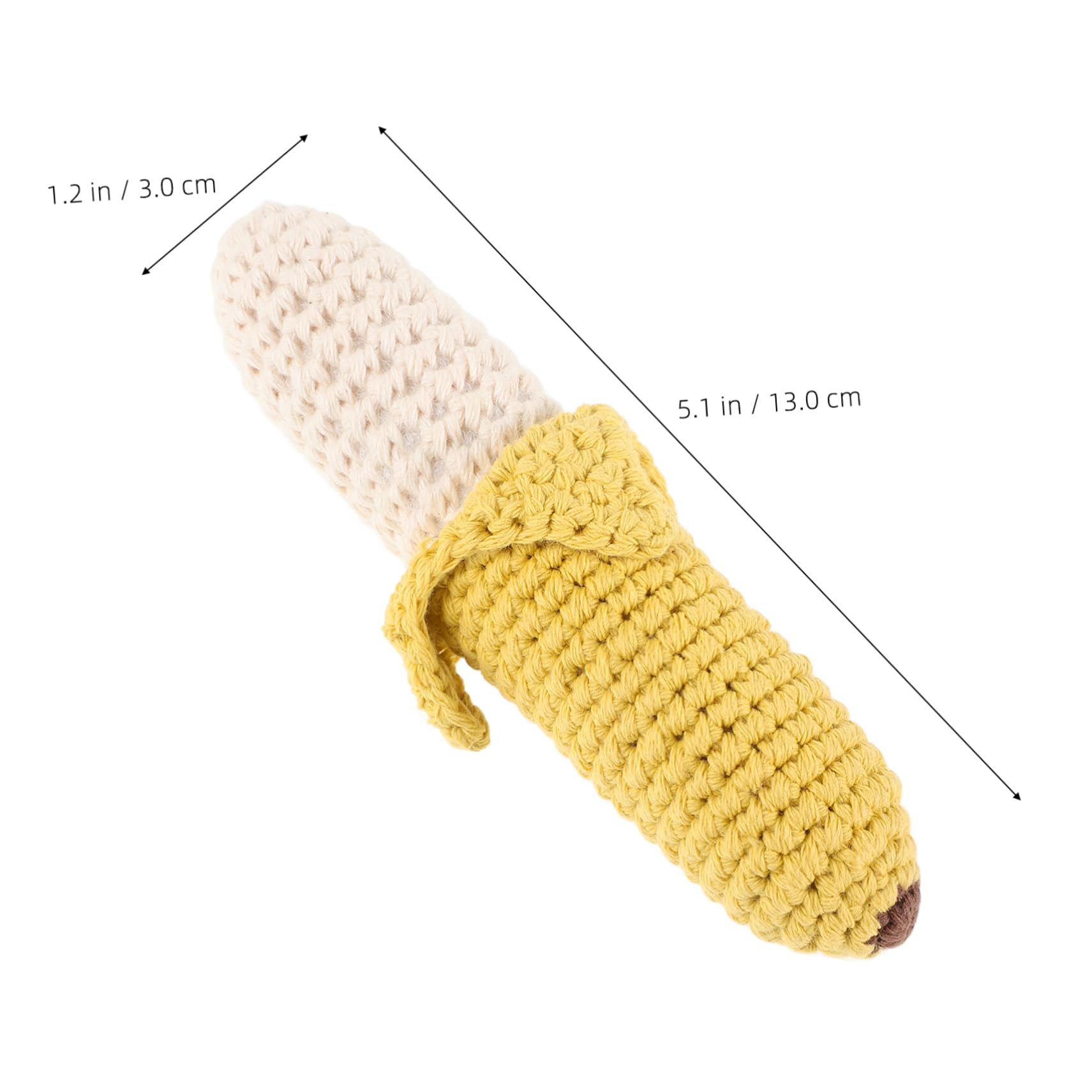 Milisten Banana Hand-rock Teething Toy Infants Soft Toys Baby Hand Rattle Safe for Toddlers