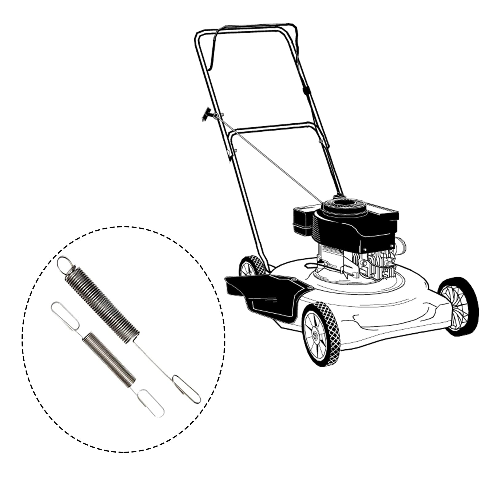 Molle Regolatore Tosaerba - 4 Pezzi, Ricambio Per Codici 691859, 692211, 262759, Per Motori Tosaerba - Foto 10