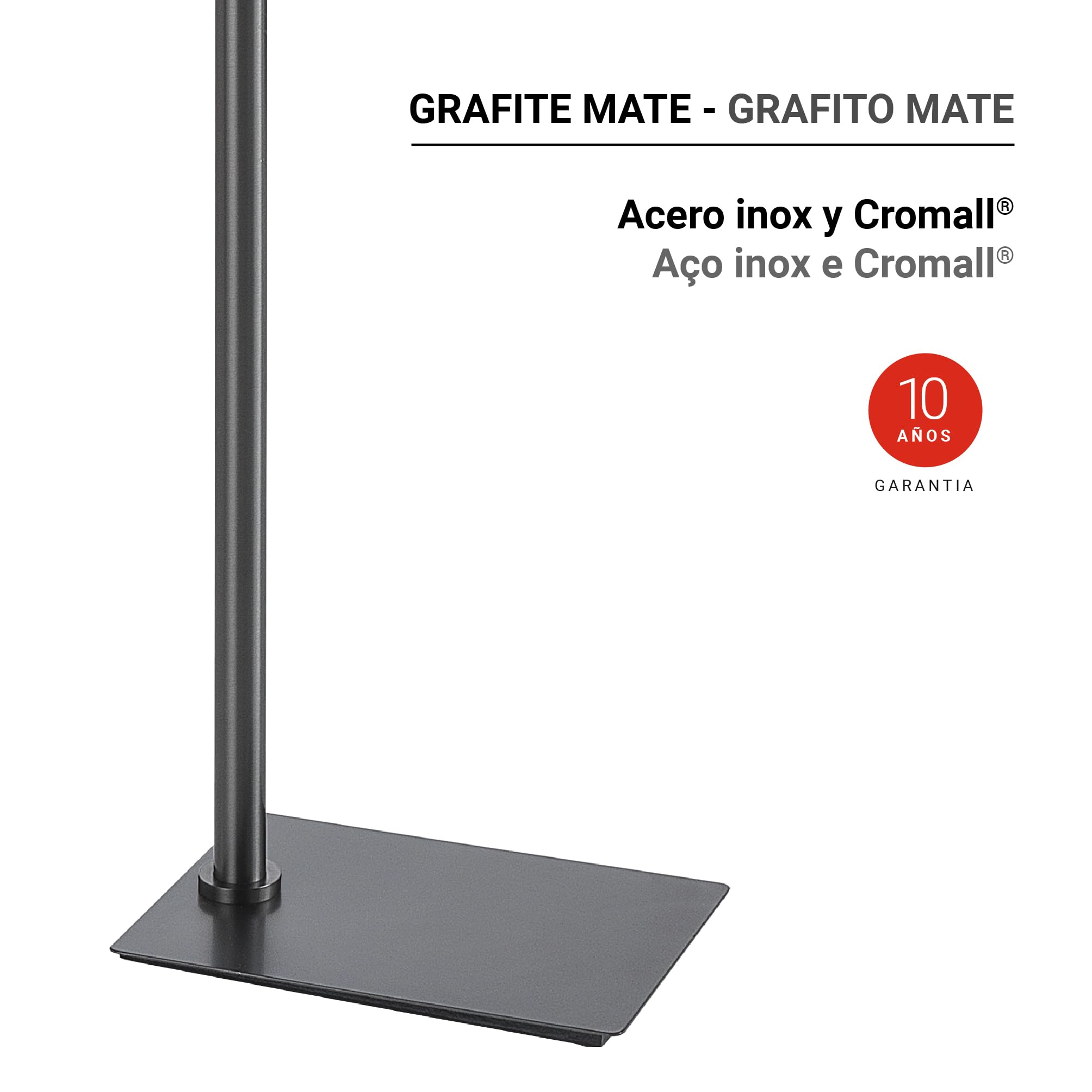 Gedy Trilly Portasciugamani da terra Gun Metal