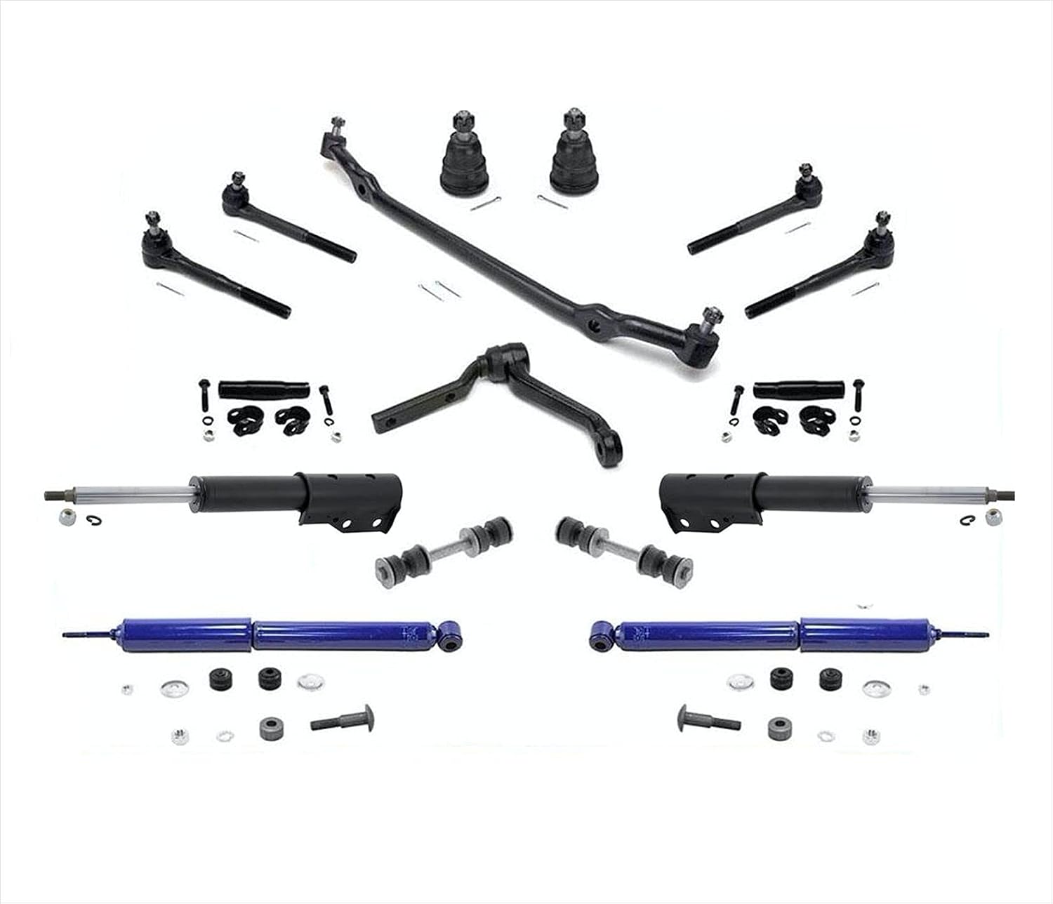 Replacement Parts for 1982 1983 1984 1985 1986 1987 1988 1989 1990 1991 1992 Chevrolet Camaro Ball Joint Tie Rod Idler Arm Center Link Struts Shock