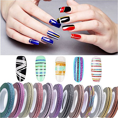 XICHEN 42 Pieces Nail Art Striping Tape Line Decoration? Matte texture