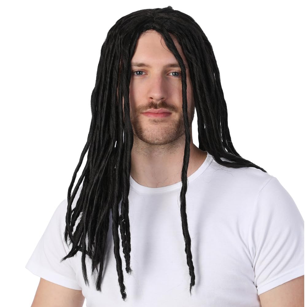 Dreadlock Wig for Men/Women, Crochet Hair for Long Twist Braided Wigs, Short Synthetic Dreadlocks