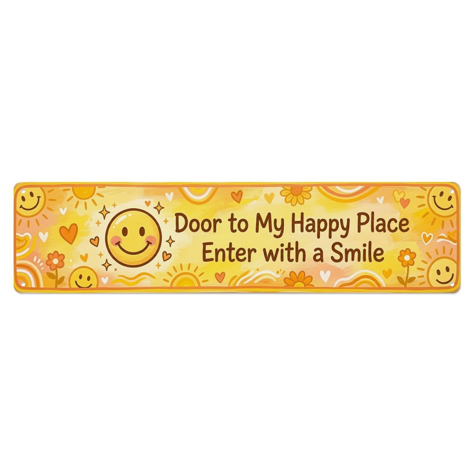 Smile Laugh Entry Bedroom Metal Tin Skinny Sign Plaque Wall Decor for Cafe, Club Bar, Office, Home Garden Metal Poster 4x16Inch