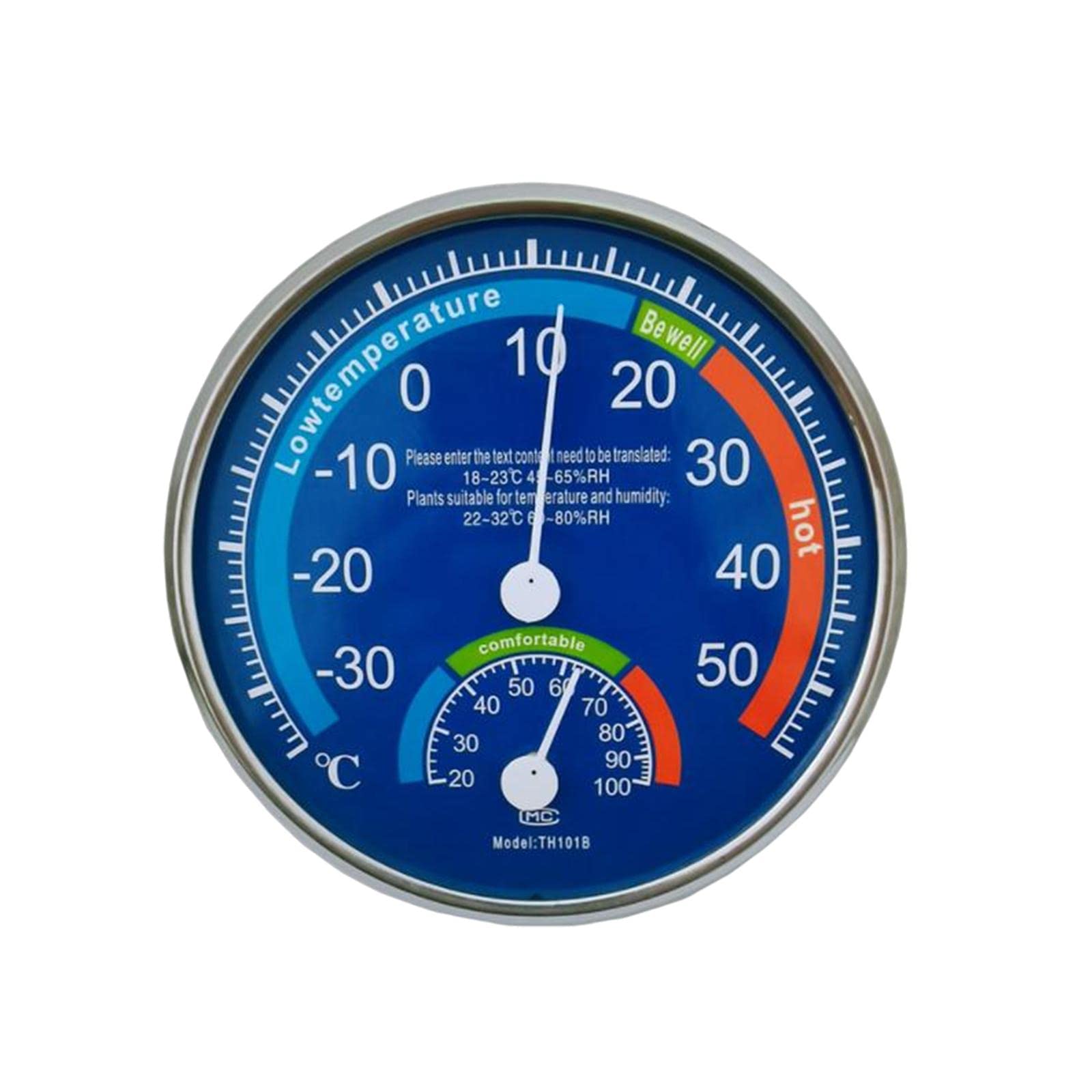 UJEAVETTE Humidity Temperature Meter Gauge Instrumentation for Restaurant Garden Blue-image-49