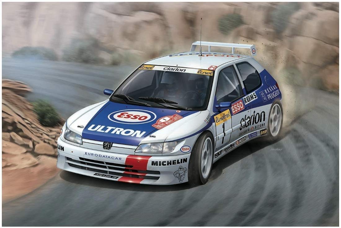 NuNu Platz Hobby Model Kit Item PN 24009 Peugeot 306 Maxi 1996 Monte Carlo Rally