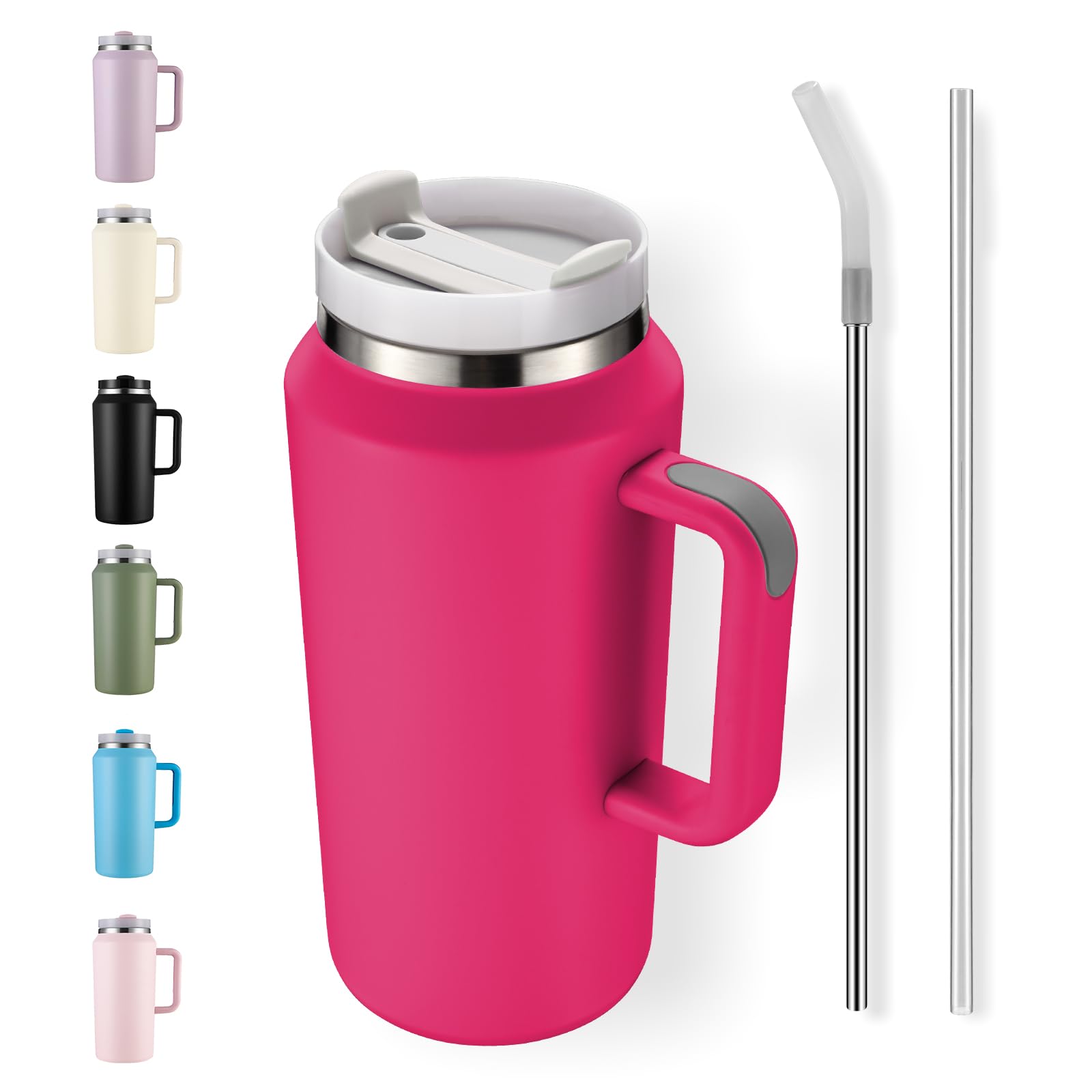 Amazon.com: PlanetFlame 64oz Insulated Tumbler with Handle