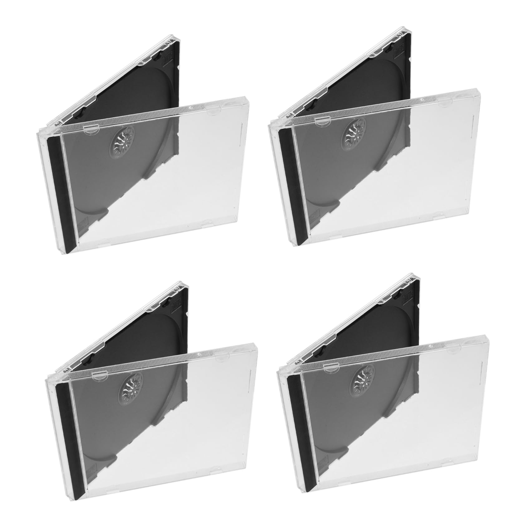 Garneck 4 Set Di Scatole Di Immagazzinaggio Portatili in Plastica Rigida Con Scomparti Numerati Custodie Compatte Per Gioielli Custodie Per Film E Musica Per Viaggi Organizzati 5 Pezzi*4