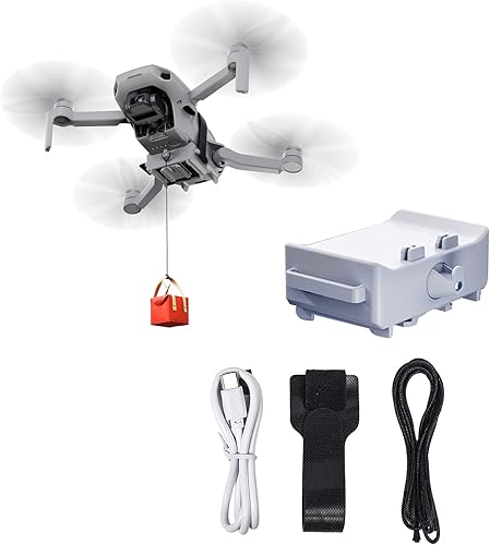 Airdrop - Dispositivo de entrega de transporte de carga útil compatible con DJI Mini2/Mini 2 SE/Mini SE Dropping System Accesorios para bodas y