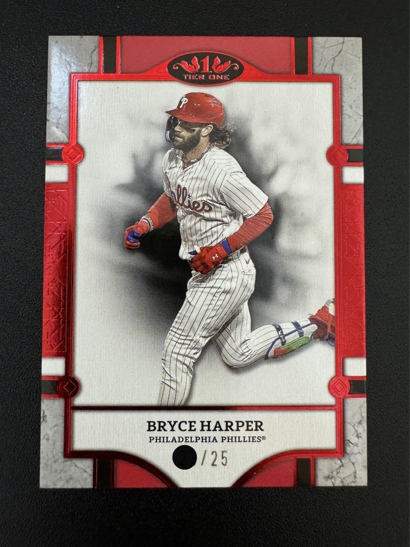 Amazon.co.jp: Topps TIERONE 2024 ブライス・ハーパー 25シリ カラー 