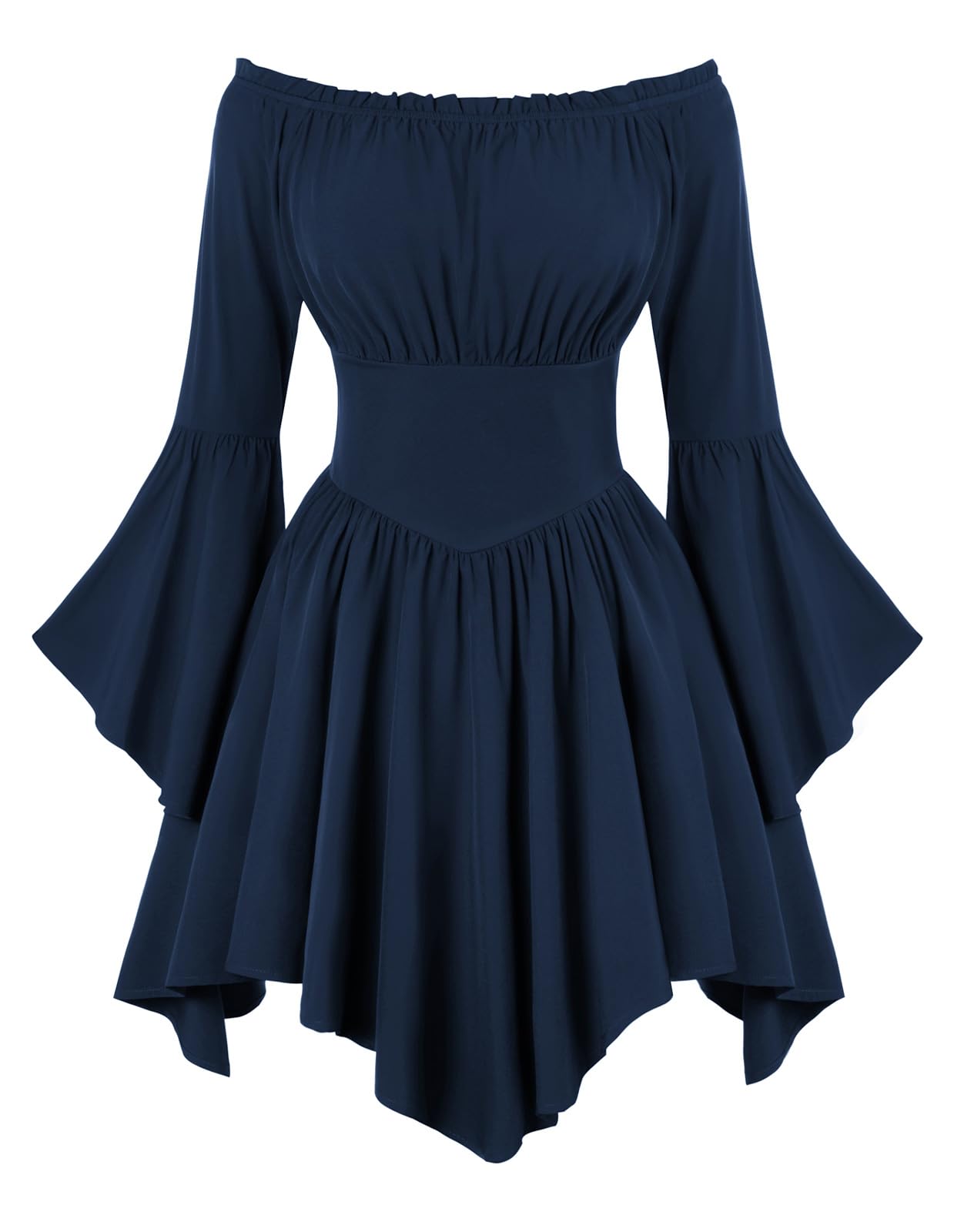 Scarlet Darkness Renaissance Costume Women Pirate Off Shoulder Corset Dress