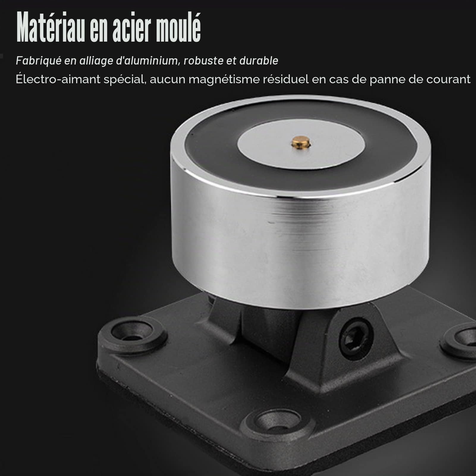 Support de Porte électromagnétique, Protection Contre Les Incendies en Alliage D'aluminium, Support de Porte en Verre Coupe-feu Normalement Ouvert, Anti-fumée, pour Portes