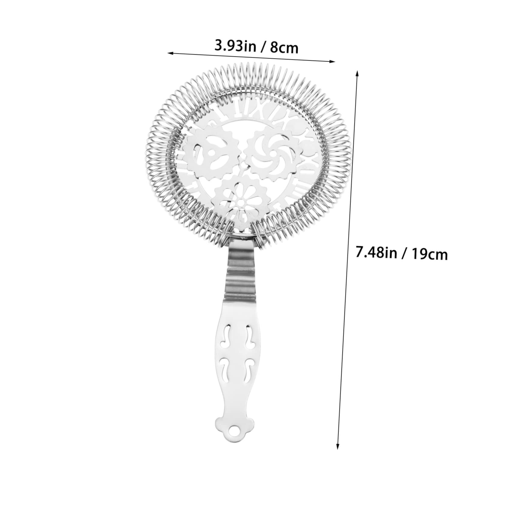 Cabilock Bar Cocktail Strainer Drink Strainer Cocktail Stainless Steel Ice Filter