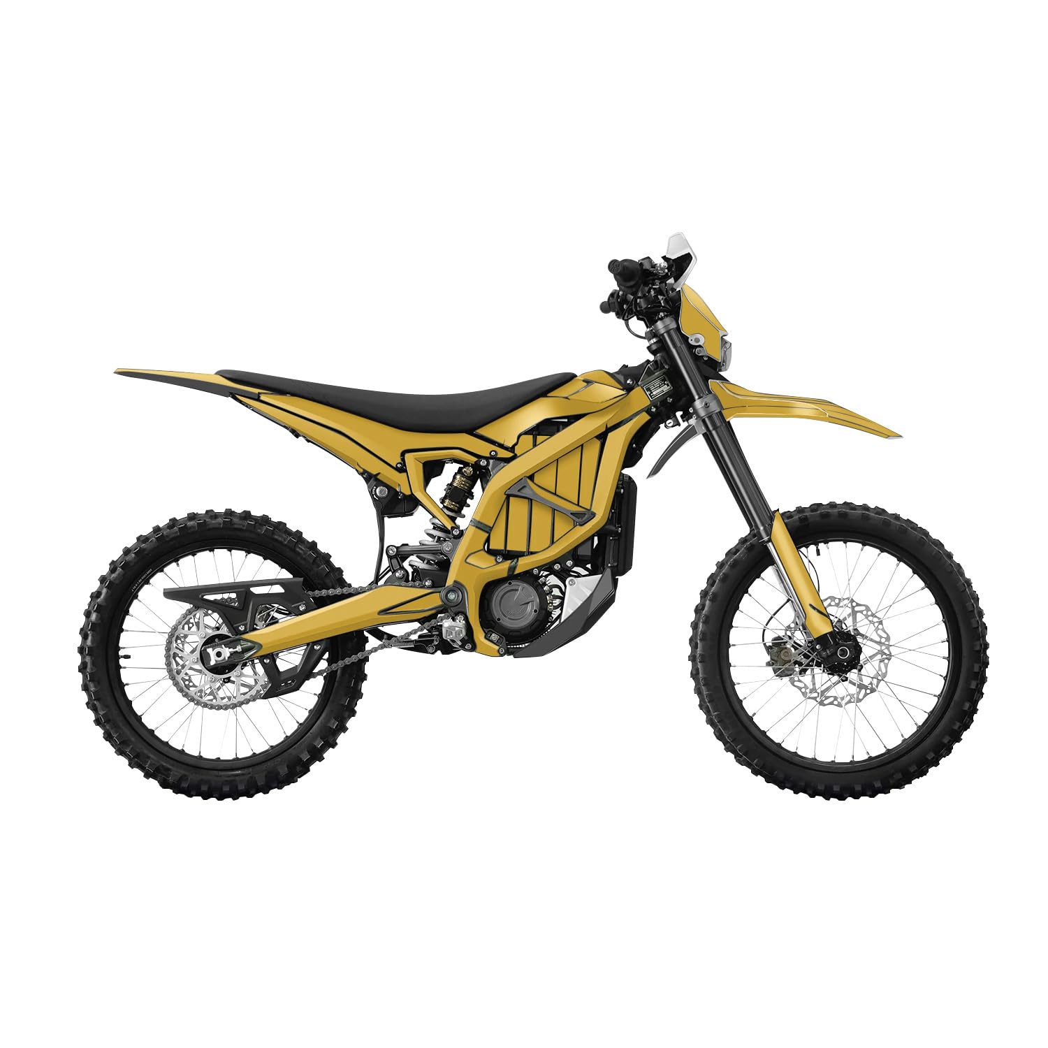 Surron Ultra Bee Graphics Kit Wrap - Solid Marigold - Sur-Ron Skin - Premium 3M Vinyl Protective Wrap Decal Cover - Easy to Apply | Crafted in The USA by MightySkins