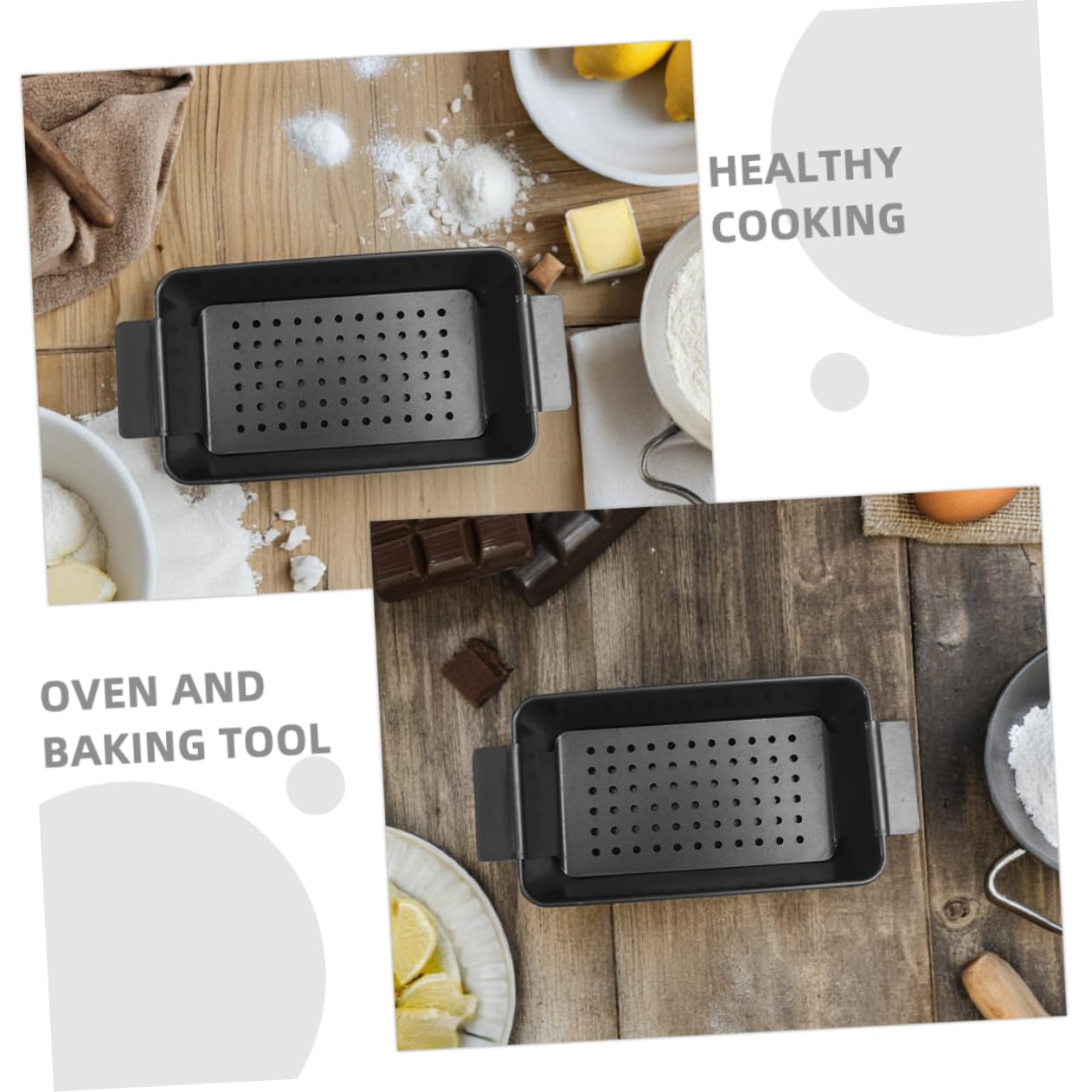 2kawałki Czarny Mould Do Pieczenia Chleba z Pokrywką Nieprzywierająca Forma Do Pieczenia Wytrzymały Wypiekacz Chleba i Mięsa Wypieki