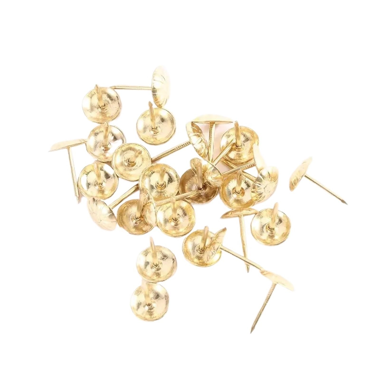 Yangshe Gold 200Pcs 11X16mm Vintage Upholstery Nails Decorative Tacks For Furniture Diy