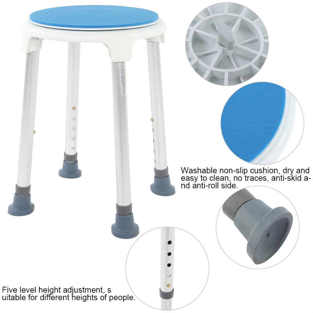 Tyenaza Taburete de baño Antideslizante Giratorio de 360 ​​​​Grados Asiento de Ducha de baño Asiento de Ducha Giratorio para Mujeres Embarazadas Mayores